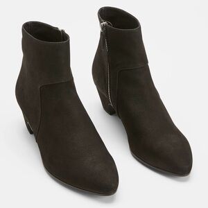 Eileen Fisher Women’s Prim Tumbled Nubuck Booties Black Size 10